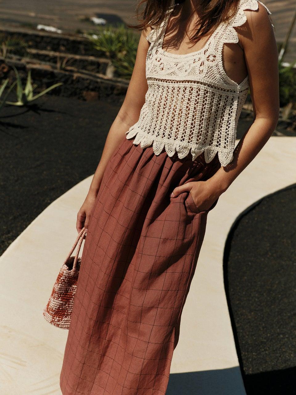 Indi & cold CROP TOP CROCHET