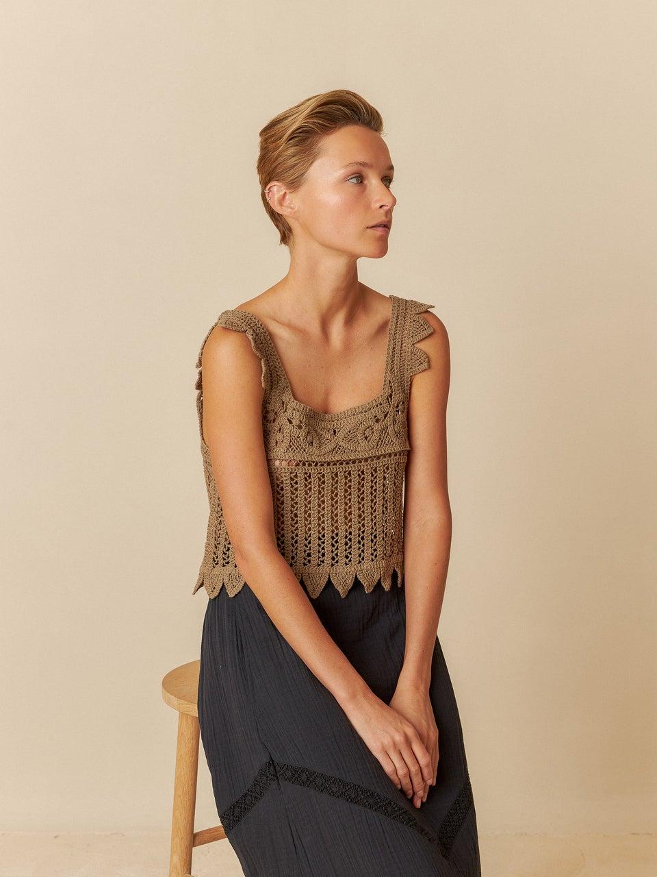 Indi & cold CROP TOP CROCHET