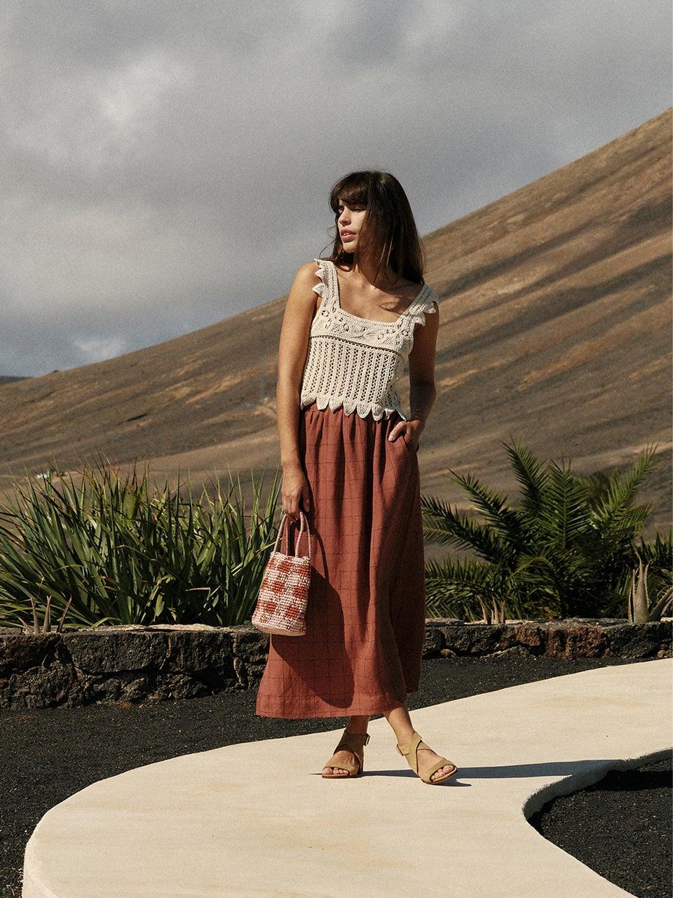 Indi & cold FALDA CUADRO VENTANA