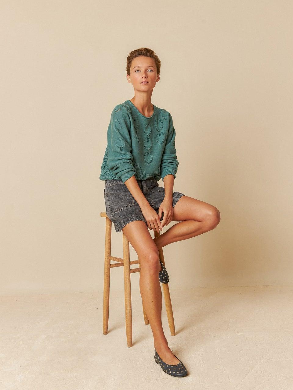 Indi & Cold JERSEY EFECTO CROCHET