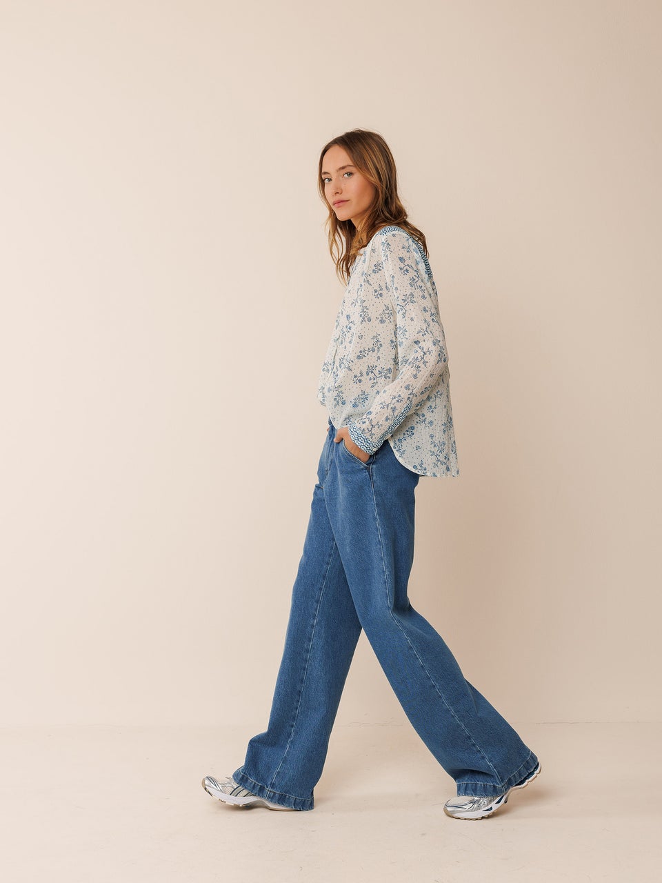 Indi & Cold PANTALÓN CHINO WIDE LEG