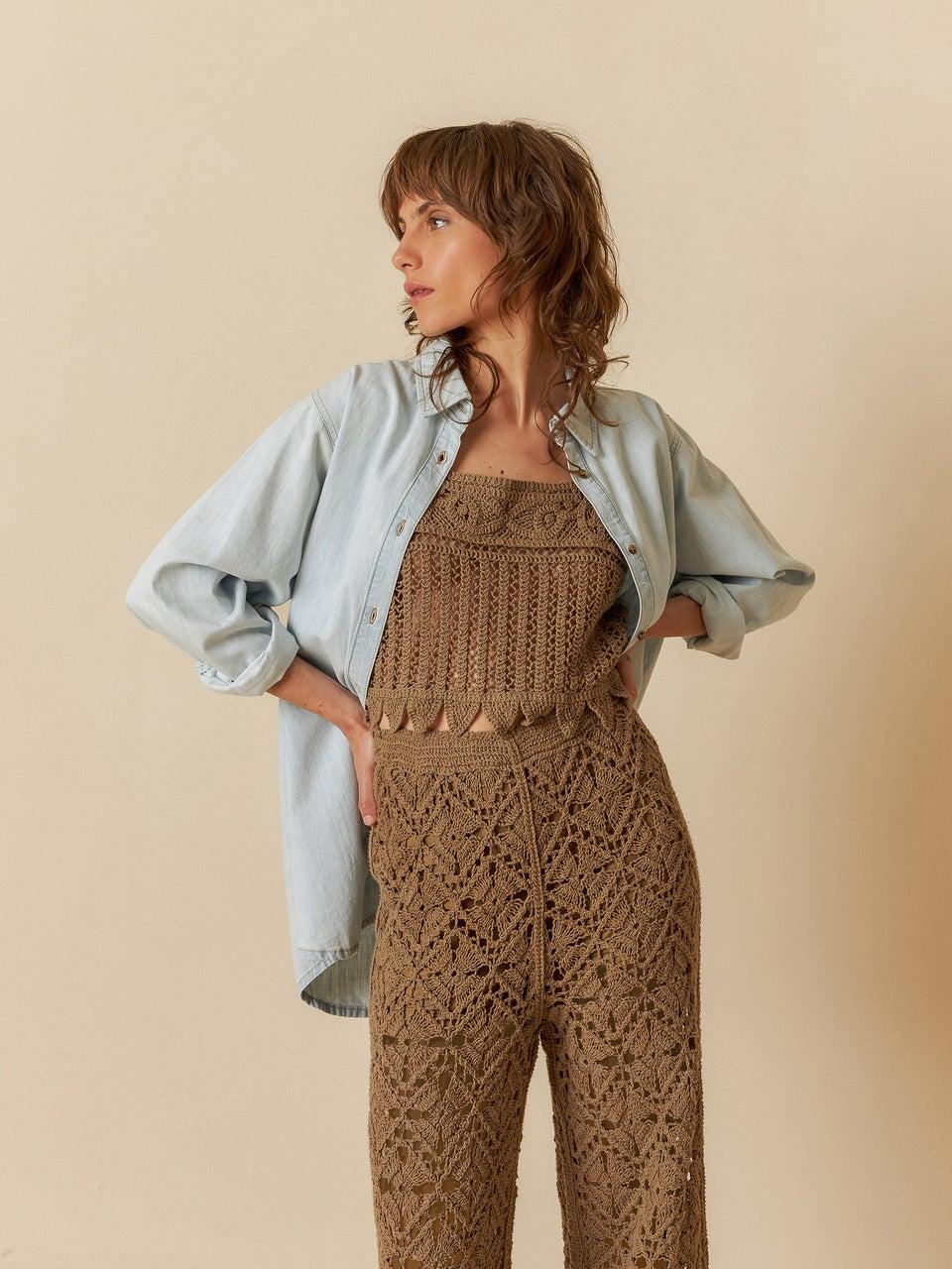 Indi & Cold PANTALÓN CULOTTE CROCHET