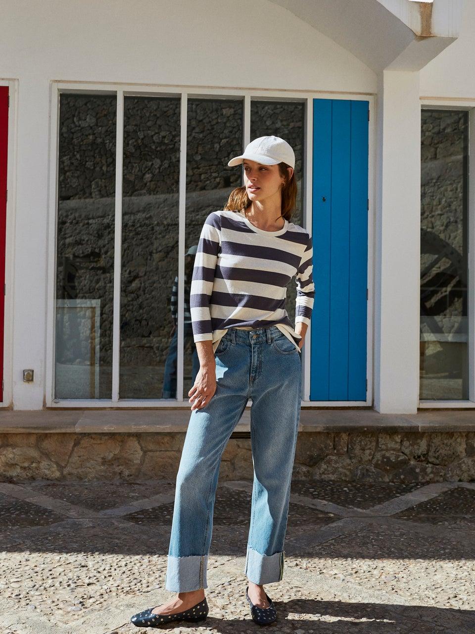 Indi & cold PANTALÓN DENIM VUELTO