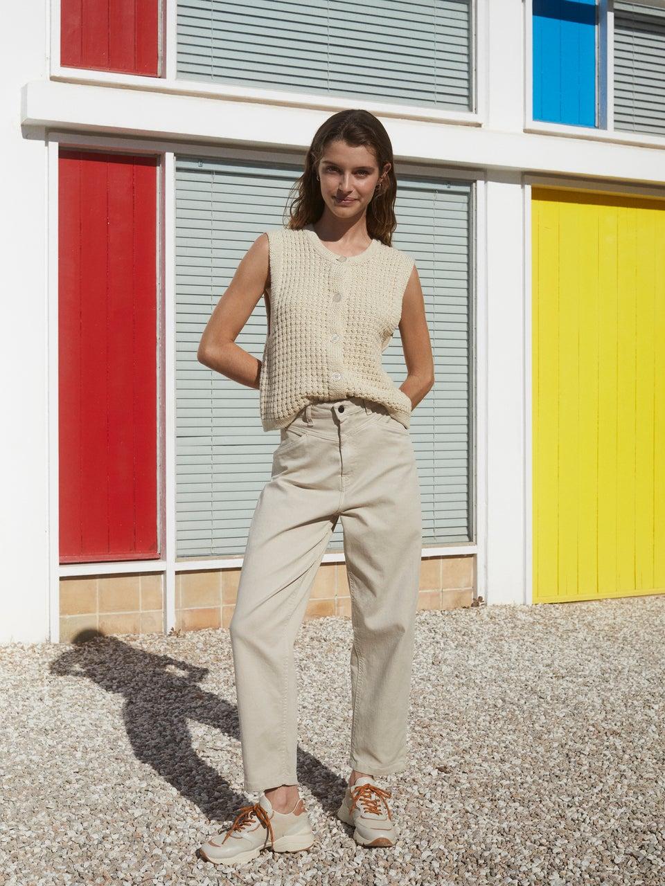 Indi & cold PANTALÓN SARGA CARROT