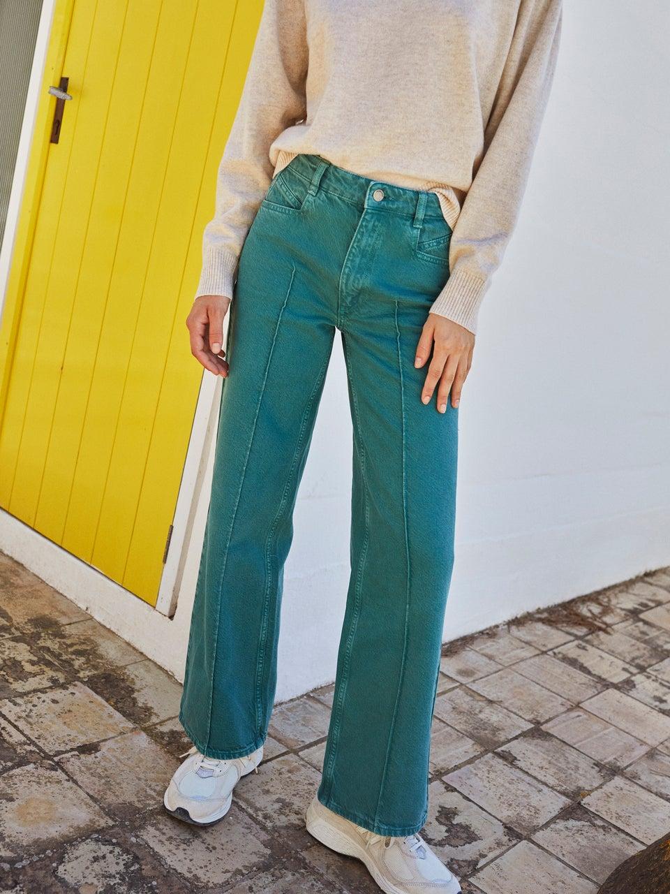 Indi & cold PANTALÓN SARGA WIDE LEG