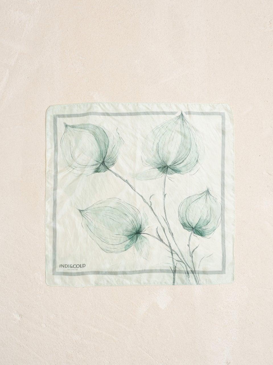 Indi & Cold PAÑUELO FLORES AZULES