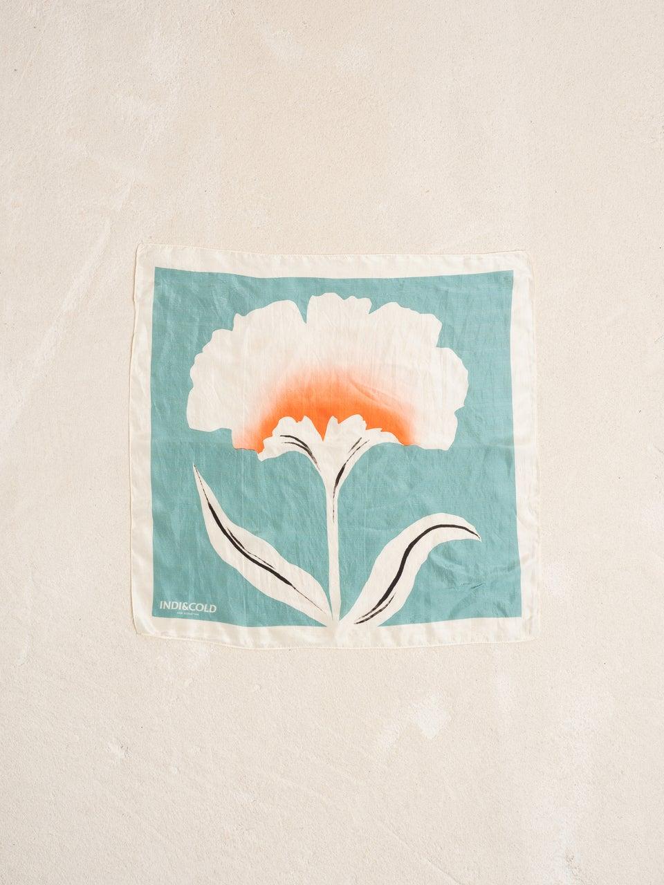 Indi & Cold PAÑUELO SEDA FLOR