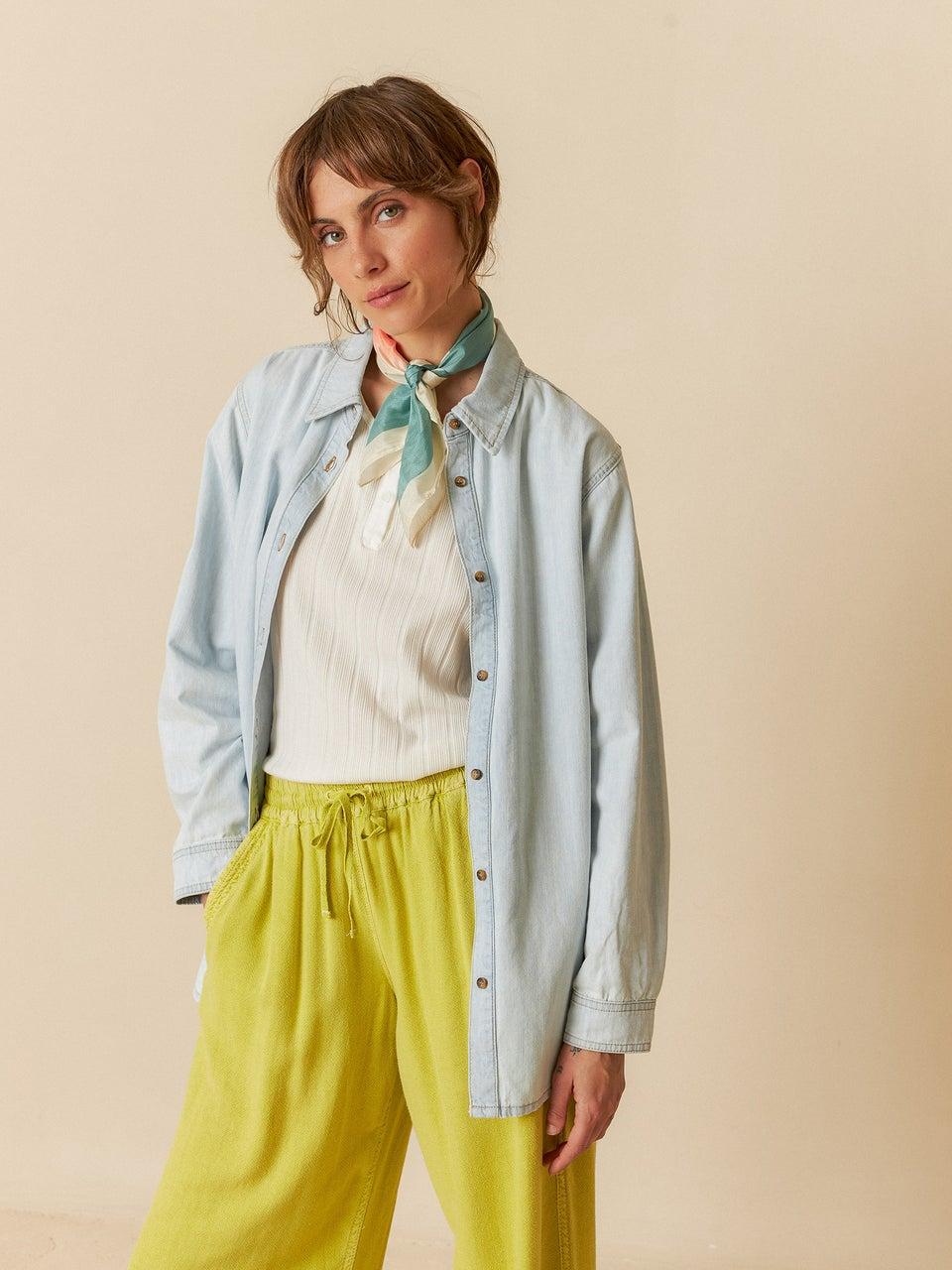 Indi & Cold SOBRECAMISA DENIM MASCULINA