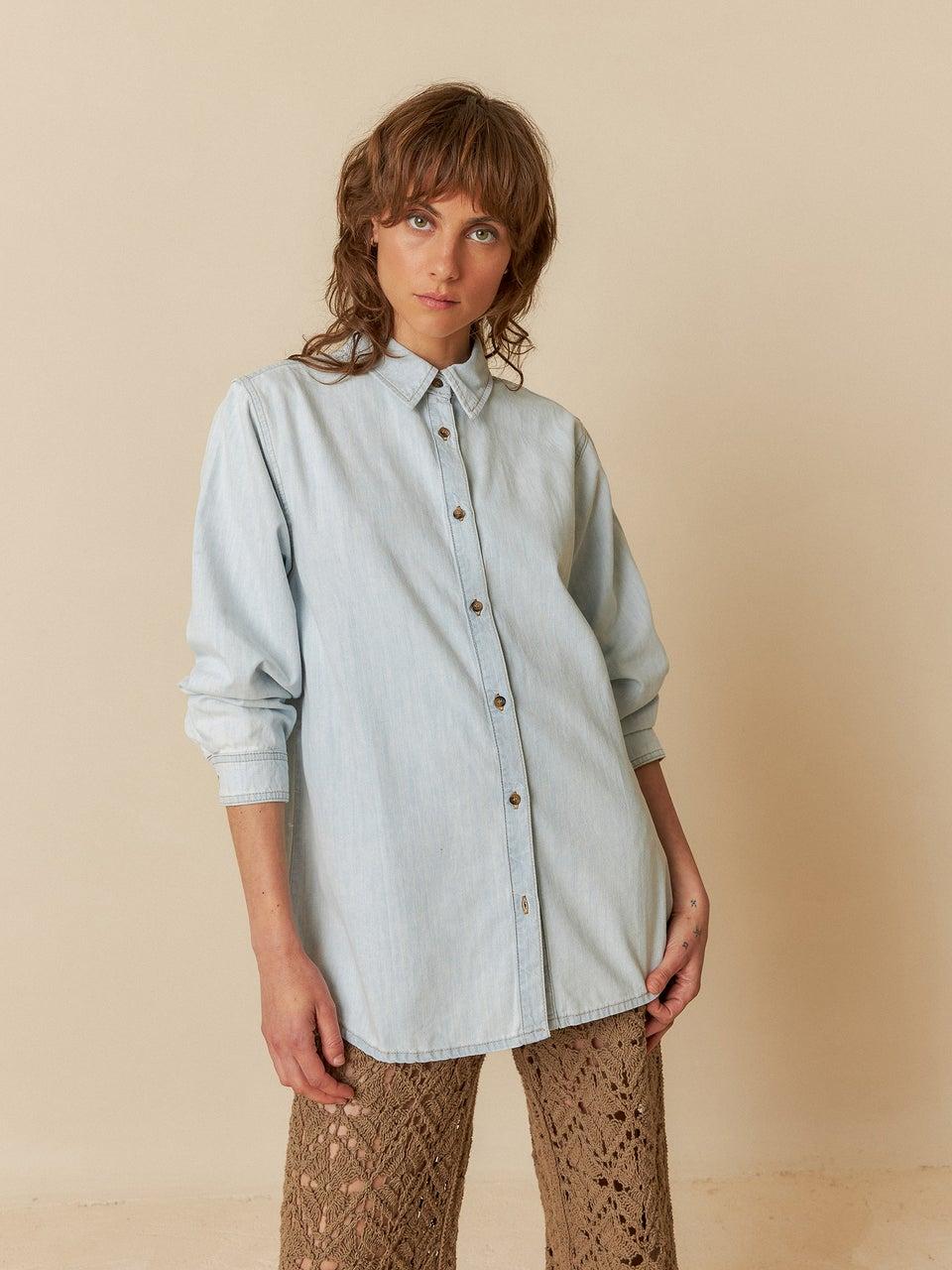 Indi & cold SOBRECAMISA DENIM MASCULINA