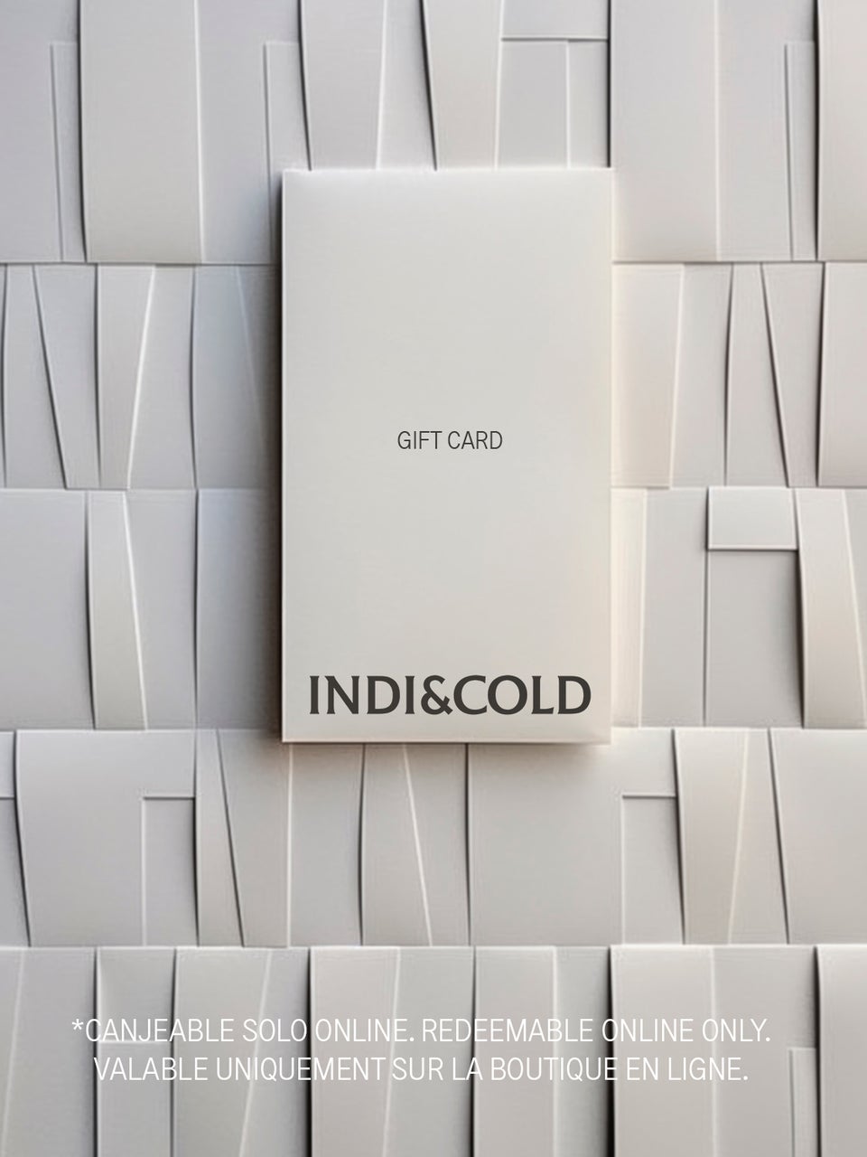 Indi & cold TARJETA REGALO ONLINE