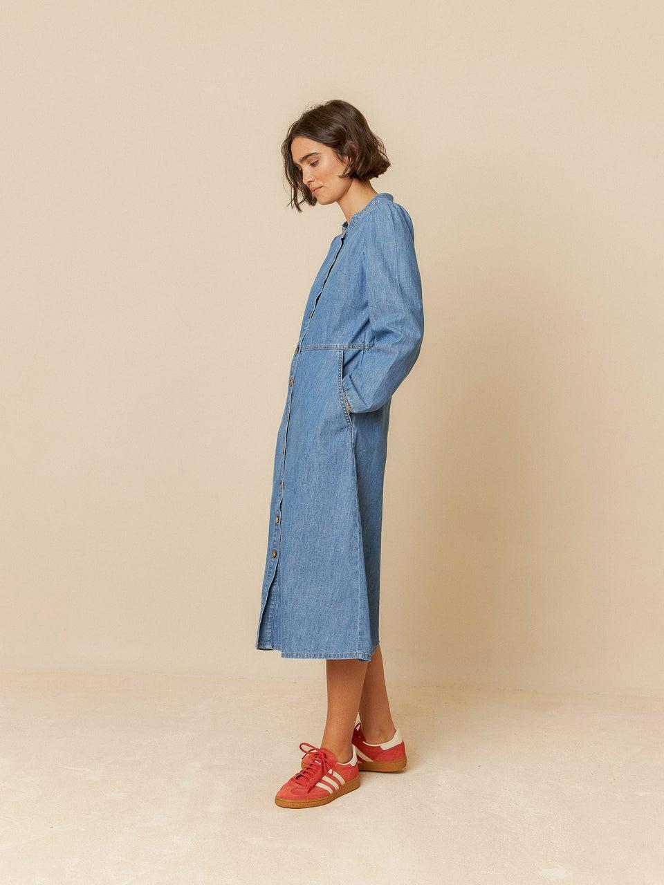 Indi & cold VESTIDO DENIM LAVADO