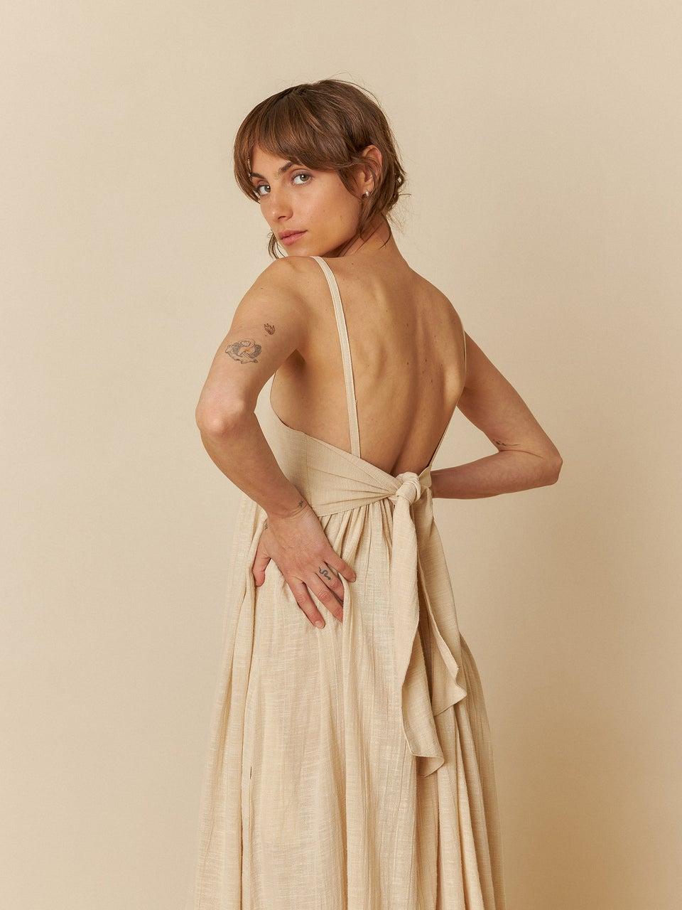 Indi & Cold VESTIDO MAXI TIRANTES