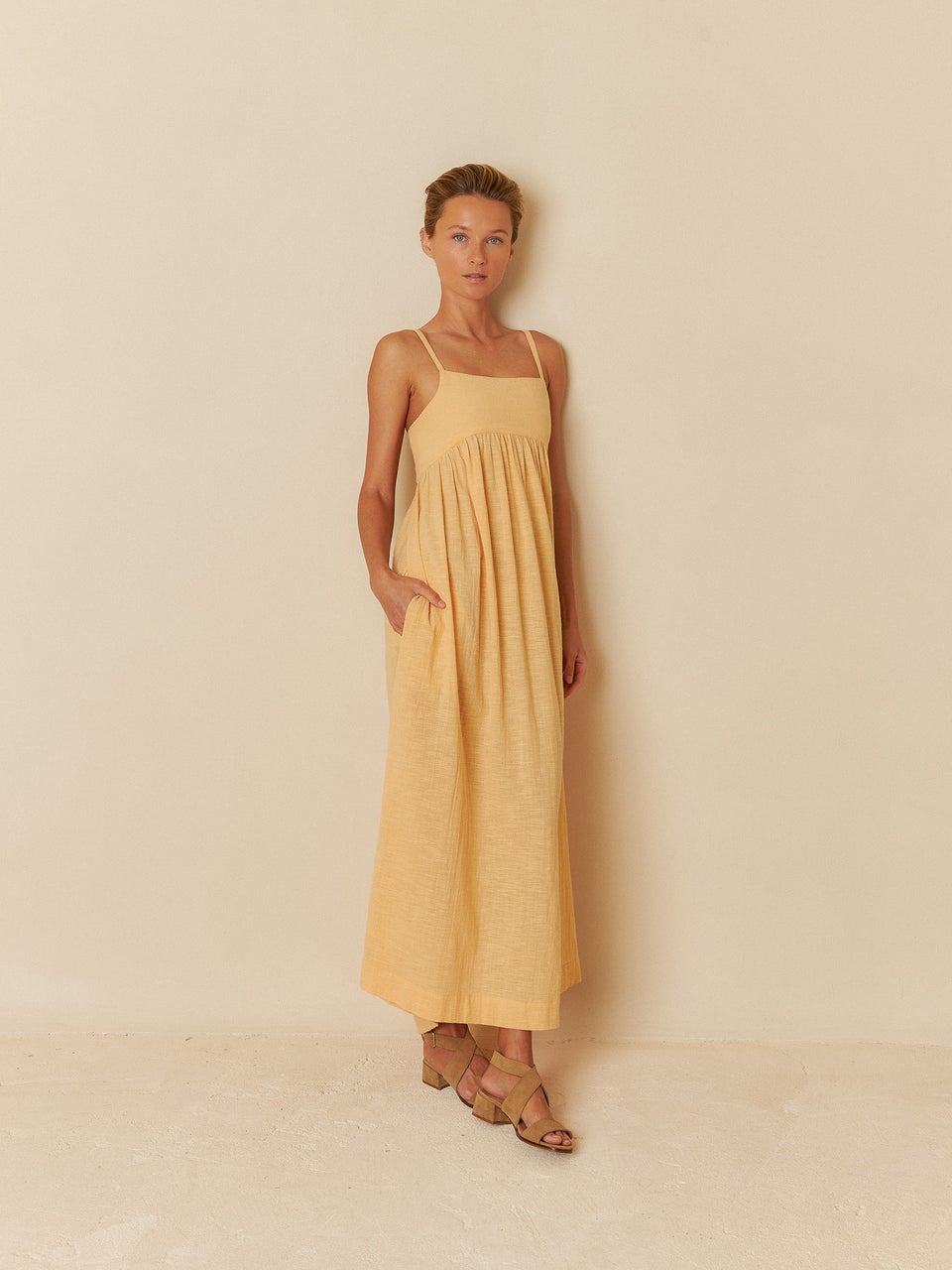 Indi & cold VESTIDO MAXI TIRANTES