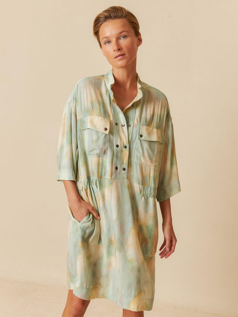 Indi & Cold VESTIDO PRINT ACUARELA