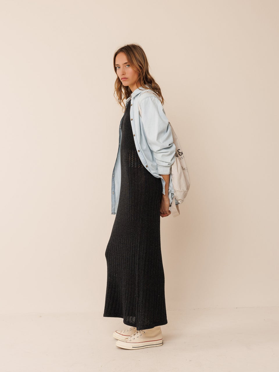 Indi & Cold VESTIDO PUNTO CANALÉ