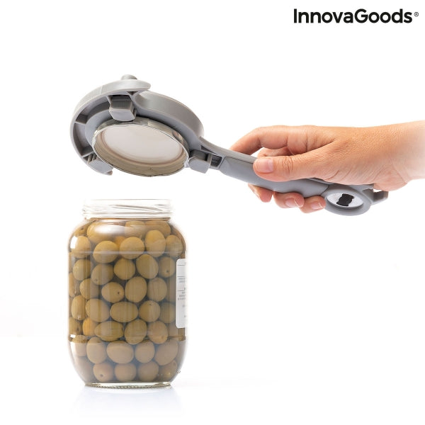 innovagoods Abrebotes Regulable Multifunción de Tarros Latas y Botellas Tapof InnovaGoods