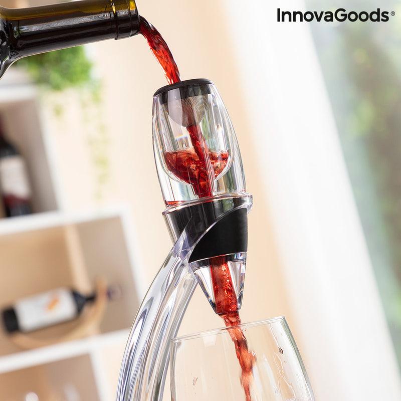Innovagoods Aireador De Vino Profesional Con Soporte Torre Y Base Antigoteo Winair InnovaGoods