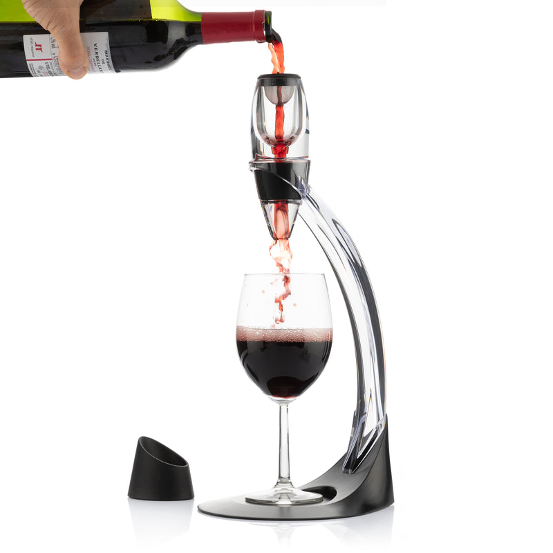 innovagoods Aireador de Vino Profesional con Soporte Torre y Base Antigoteo Winair InnovaGoods