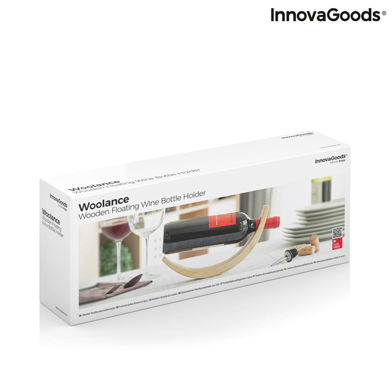 Innovagoods Botellero Flotante De Madera Para Vino Woolance InnovaGoods