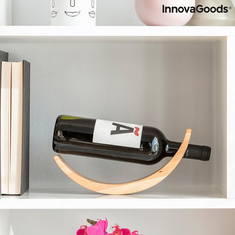 innovagoods Botellero Flotante de Madera para Vino Woolance InnovaGoods