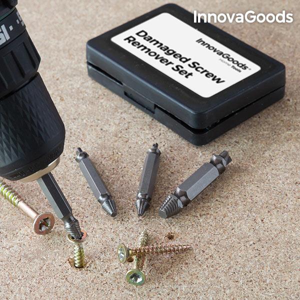 Innovagoods Brocas Para Extraer Tornillos Dañados InnovaGoods (Pack De 4)
