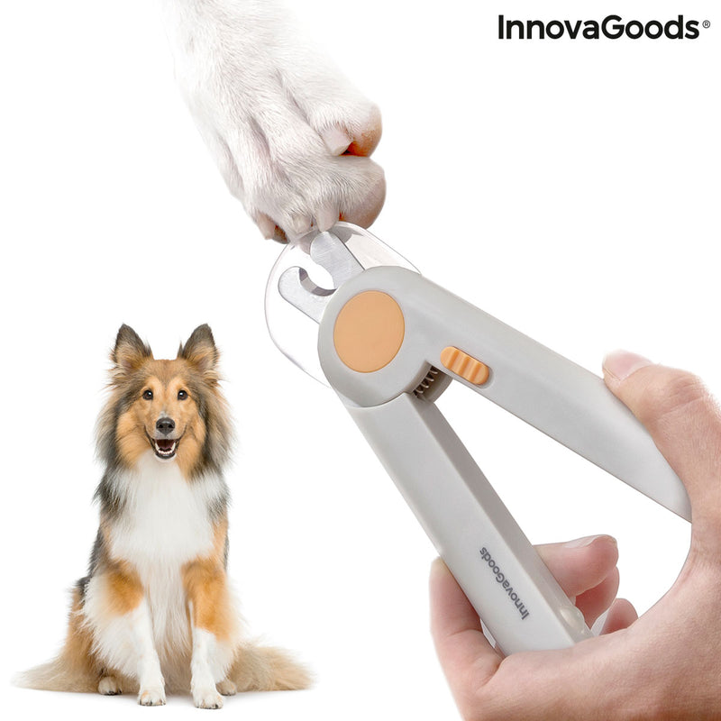 innovagoods Cortaúñas con LED para Mascotas Clipet InnovaGoods