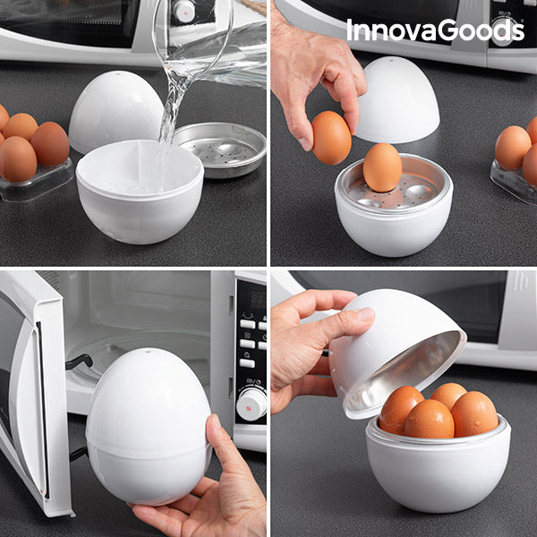 Innovagoods Cuecehuevos Para Microondas Con Recetario Boilegg InnovaGoods