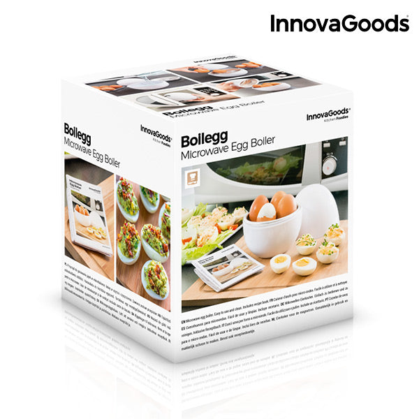 Innovagoods Cuecehuevos Para Microondas Con Recetario Boilegg InnovaGoods