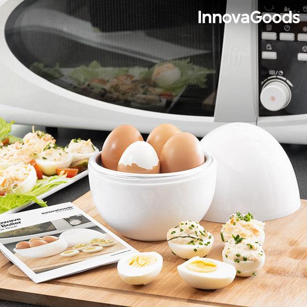 innovagoods Cuecehuevos para Microondas con Recetario Boilegg InnovaGoods