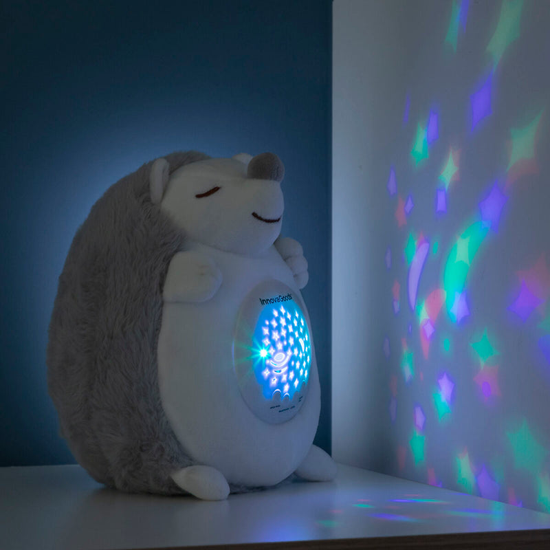 Innovagoods Erizo De Peluche Con Ruido Blanco Y Proyector Quitamiedos Spikey InnovaGoods