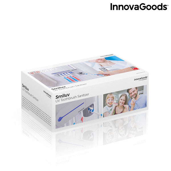 Innovagoods Esterilizador UV De Cepillos Dentales Con Soporte Y Dispensador De Dentífrico Smiluv InnovaGoods