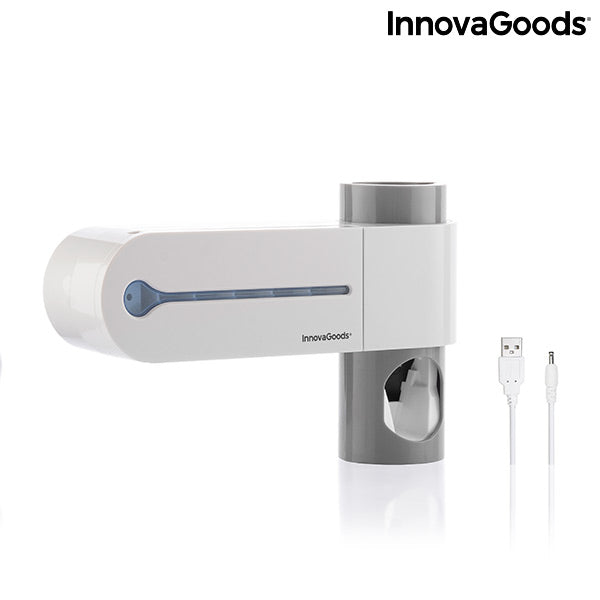 Innovagoods Esterilizador UV De Cepillos Dentales Con Soporte Y Dispensador De Dentífrico Smiluv InnovaGoods