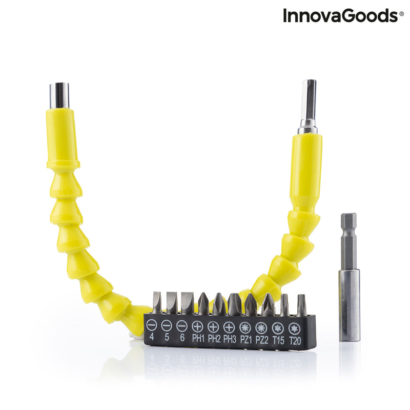 innovagoods Extensor Flexible Magnético para Atornillador con Accesorios Drillex InnovaGoods
