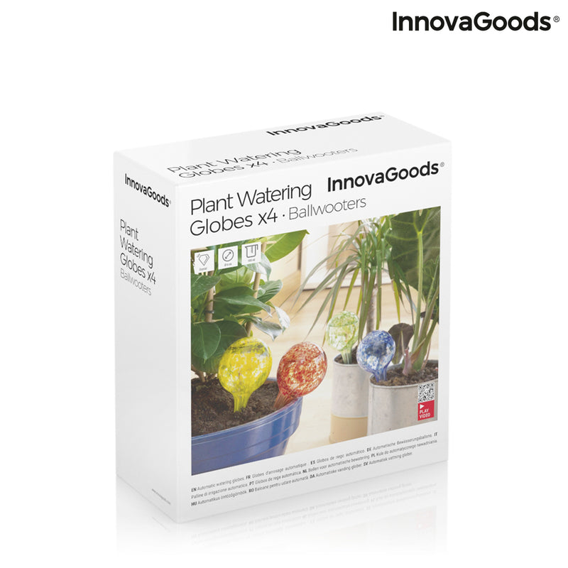 Innovagoods Globos De Riego Automático Ballwooters InnovaGoods 4 Unidades