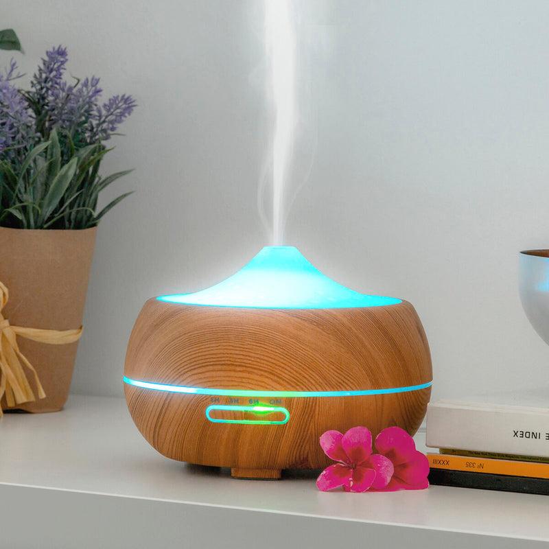 Innovagoods Humidificador Difusor De Aromas LED Wooden-Effect InnovaGoods