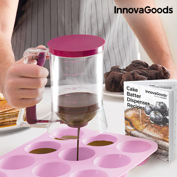 innovagoods Jarra Dispensadora de Repostería con Recetario InnovaGoods