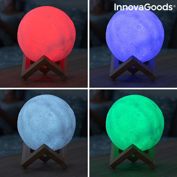 Innovagoods Lámpara LED Recargable Luna Moondy InnovaGoods