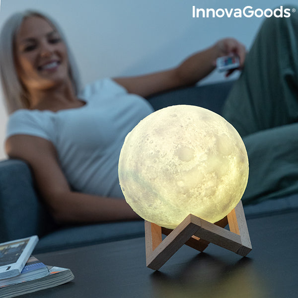 innovagoods Lámpara LED Recargable Luna Moondy InnovaGoods
