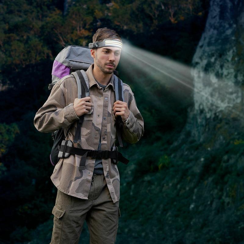 Innovagoods Linterna Frontal LED Recargable Y Ajustable Recobright InnovaGoods