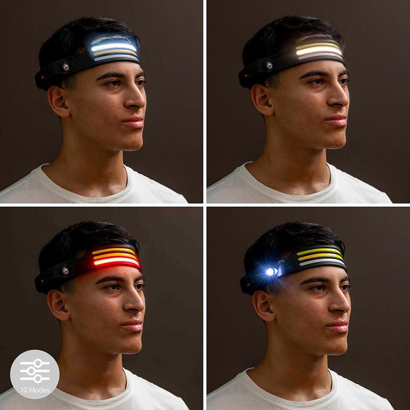 Innovagoods Linterna Frontal LED Recargable Y Ajustable Recobright InnovaGoods