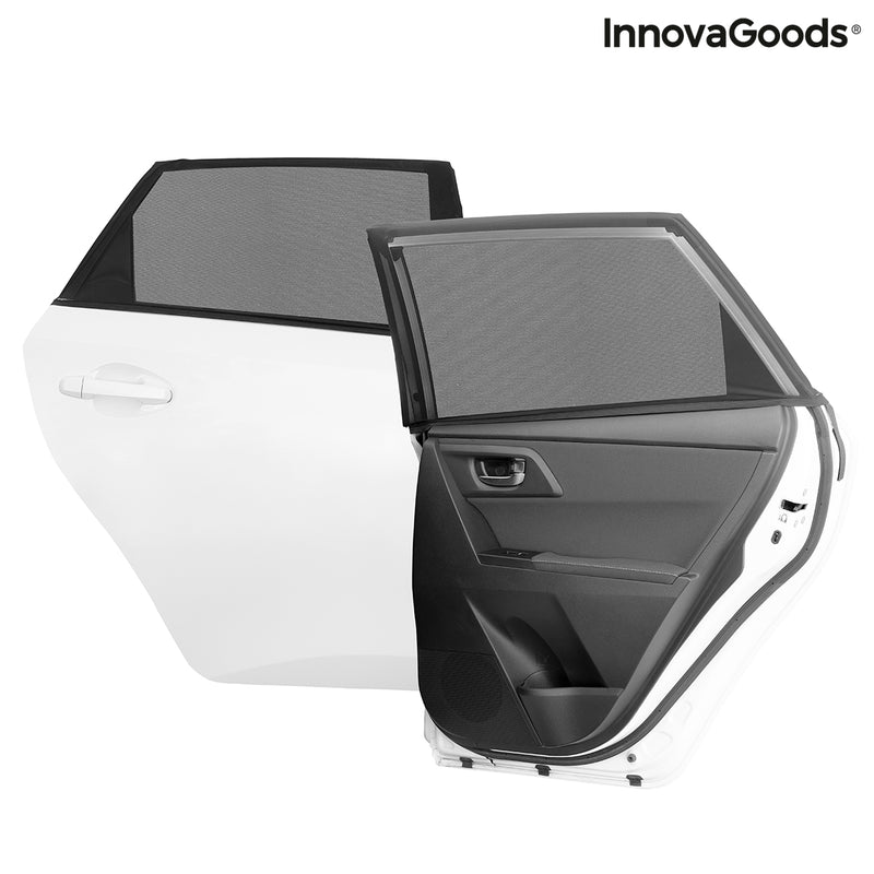 innovagoods Malla Parasol para Coche UVlock InnovaGoods Pack de 2 uds