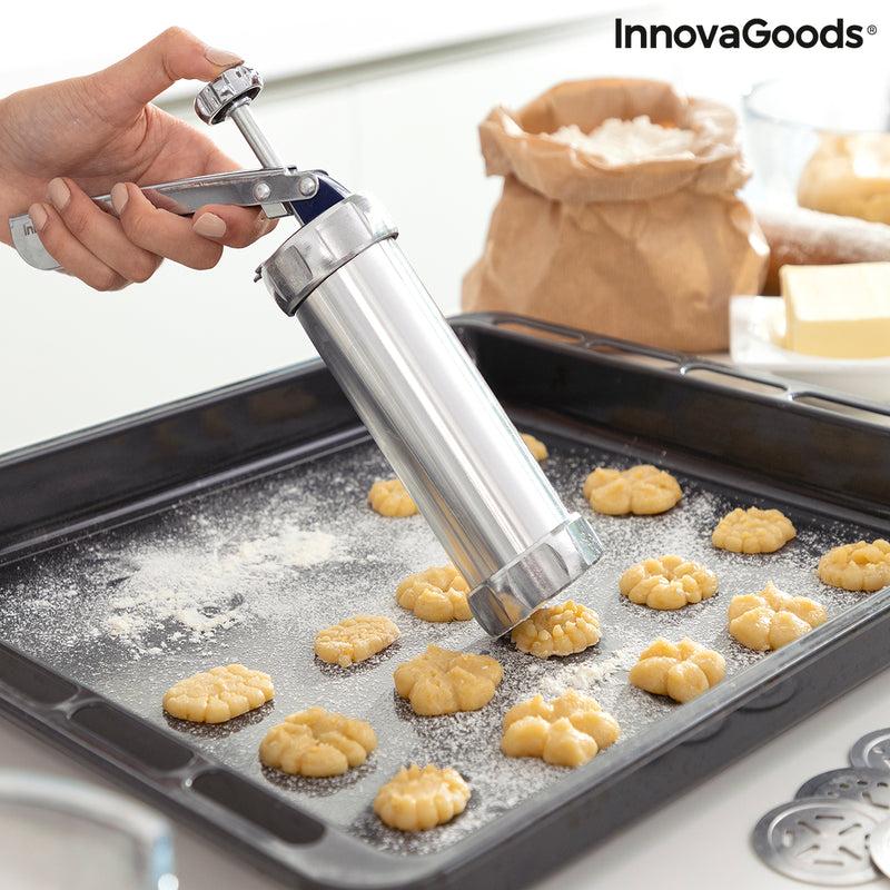 innovagoods Máquina para Hacer Galletas y Manga Pastelera 2 en 1 Prekies InnovaGoods