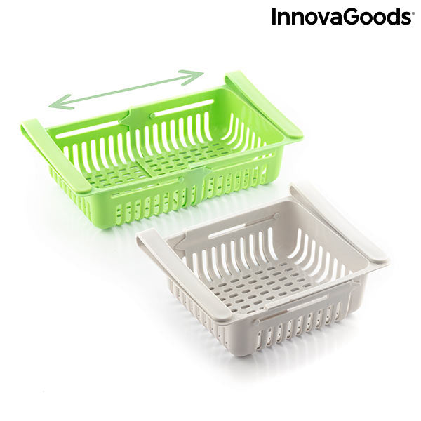 Innovagoods Organizador Ajustable Para Nevera Friwer InnovaGoods (pack De 2)