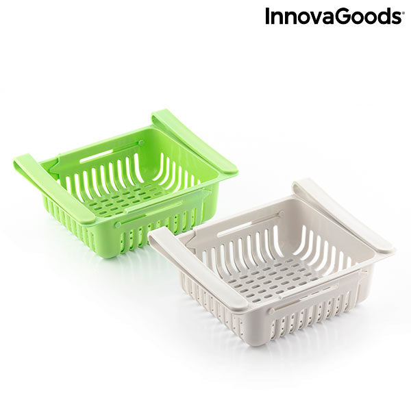 Innovagoods Organizador Ajustable Para Nevera Friwer InnovaGoods (pack De 2)