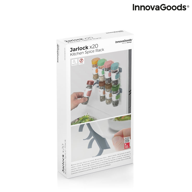 Innovagoods Organizador De Especias Adhesivo Y Divisible Jarlock X20 InnovaGoods