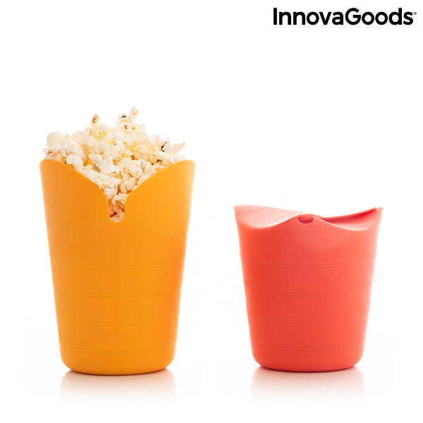 Innovagoods Palomiteras De Silicona Plegables Popbox InnovaGoods (Pack De 2)