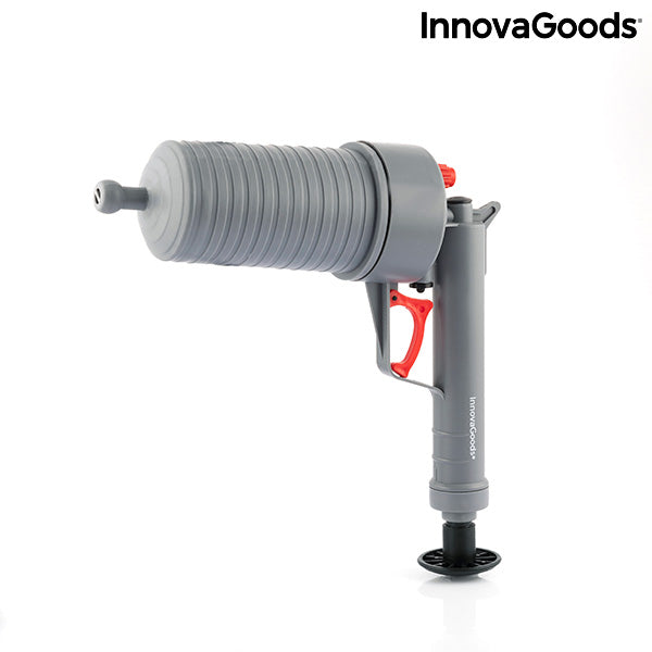 Innovagoods Pistola Desatascadora De Aire Comprimido Universal Con Adaptadores KlinGun InnovaGoods