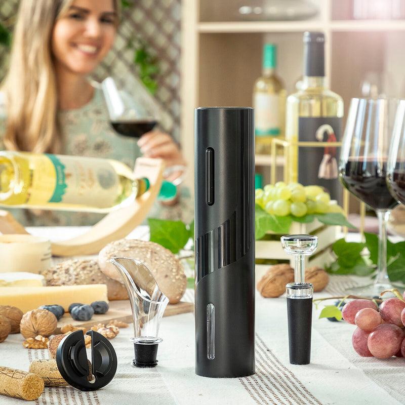 innovagoods Sacacorchos Eléctrico con Accesorios para Vino Corking InnovaGoods