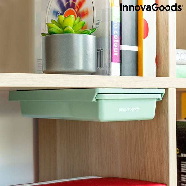 Innovagoods Set De Cajones Auxiliares Adhesivos Para Escritorio Underalk InnovaGoods Pack De 2 Uds