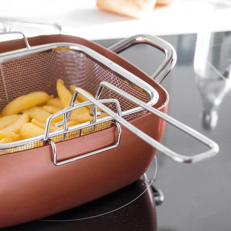 Innovagoods Set De Sartén Multifunción 5 En 1 Copper Coppans InnovaGoods 4 Piezas